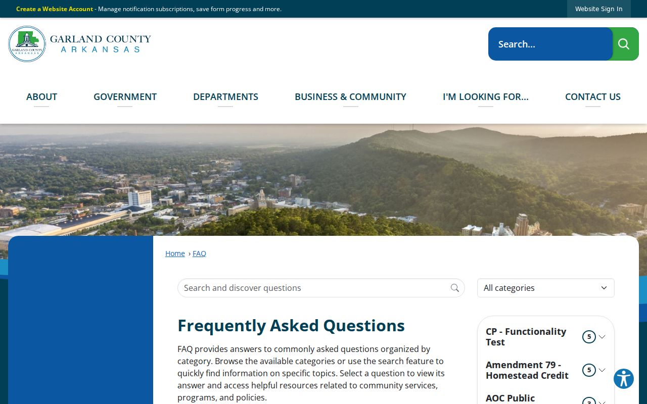 Garland County case lookup CourtConnect coverage help