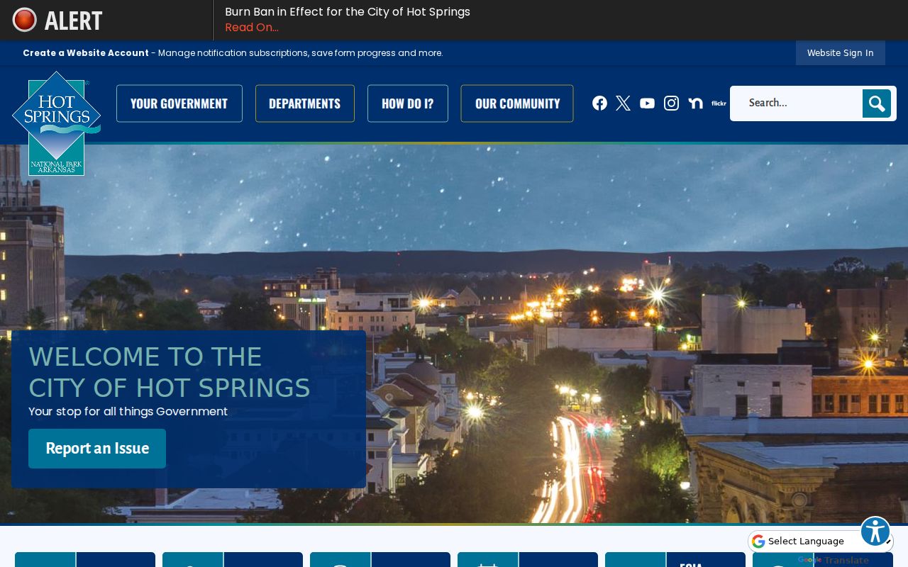 Hot Springs court docket city government website
